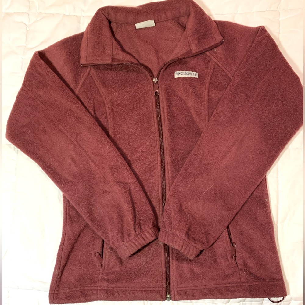 Cranberry red Columbia full zip